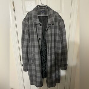 King size  grey trench coat 4xlt